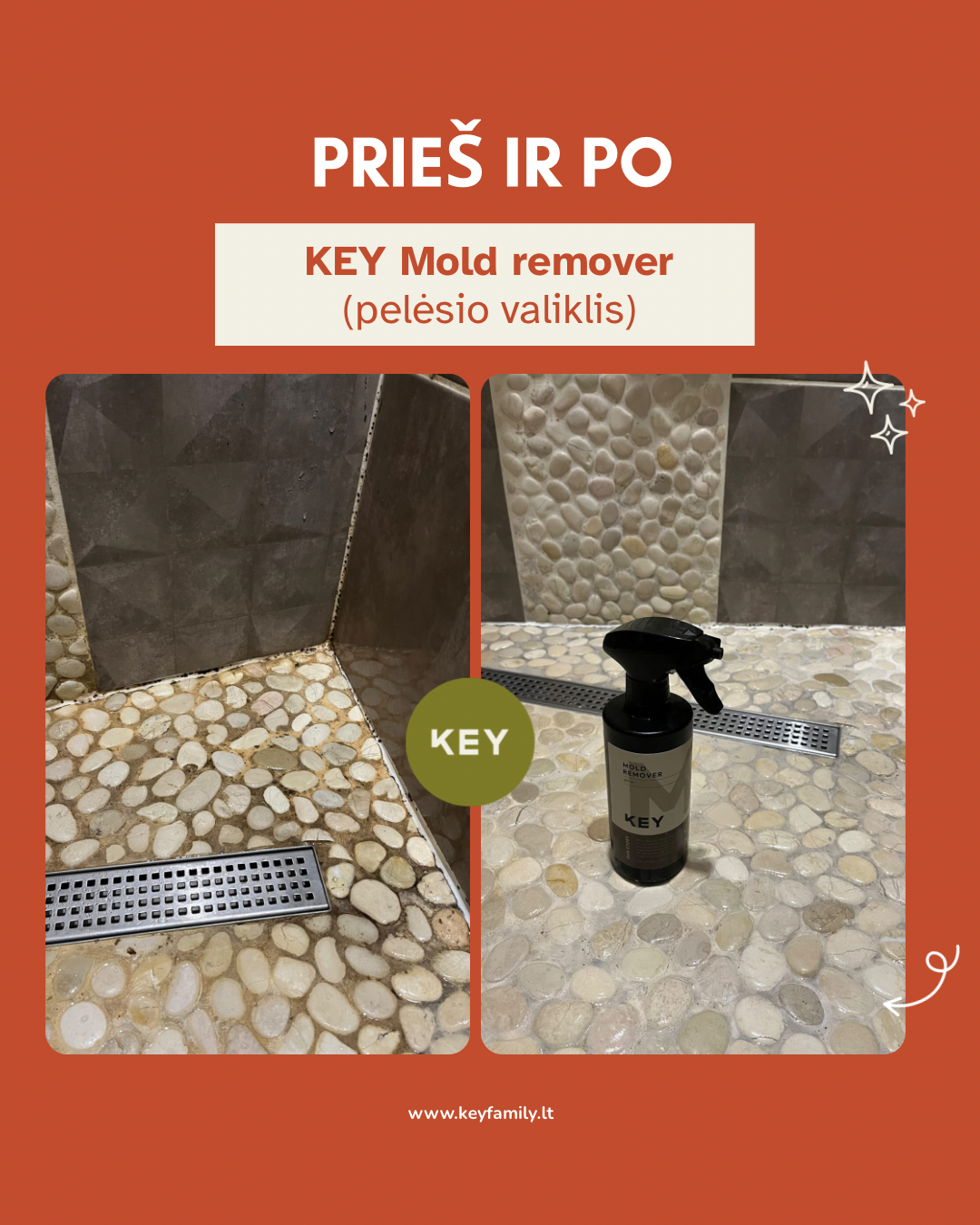 KEY Pelējuma noņemšanas līdzeklis