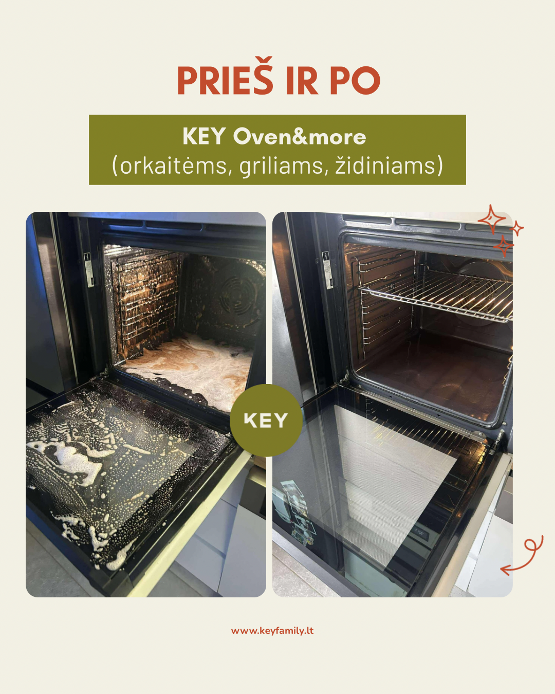 KEY Cepeškrāsns, kamīna un grila tīrīšanas līdzeklis