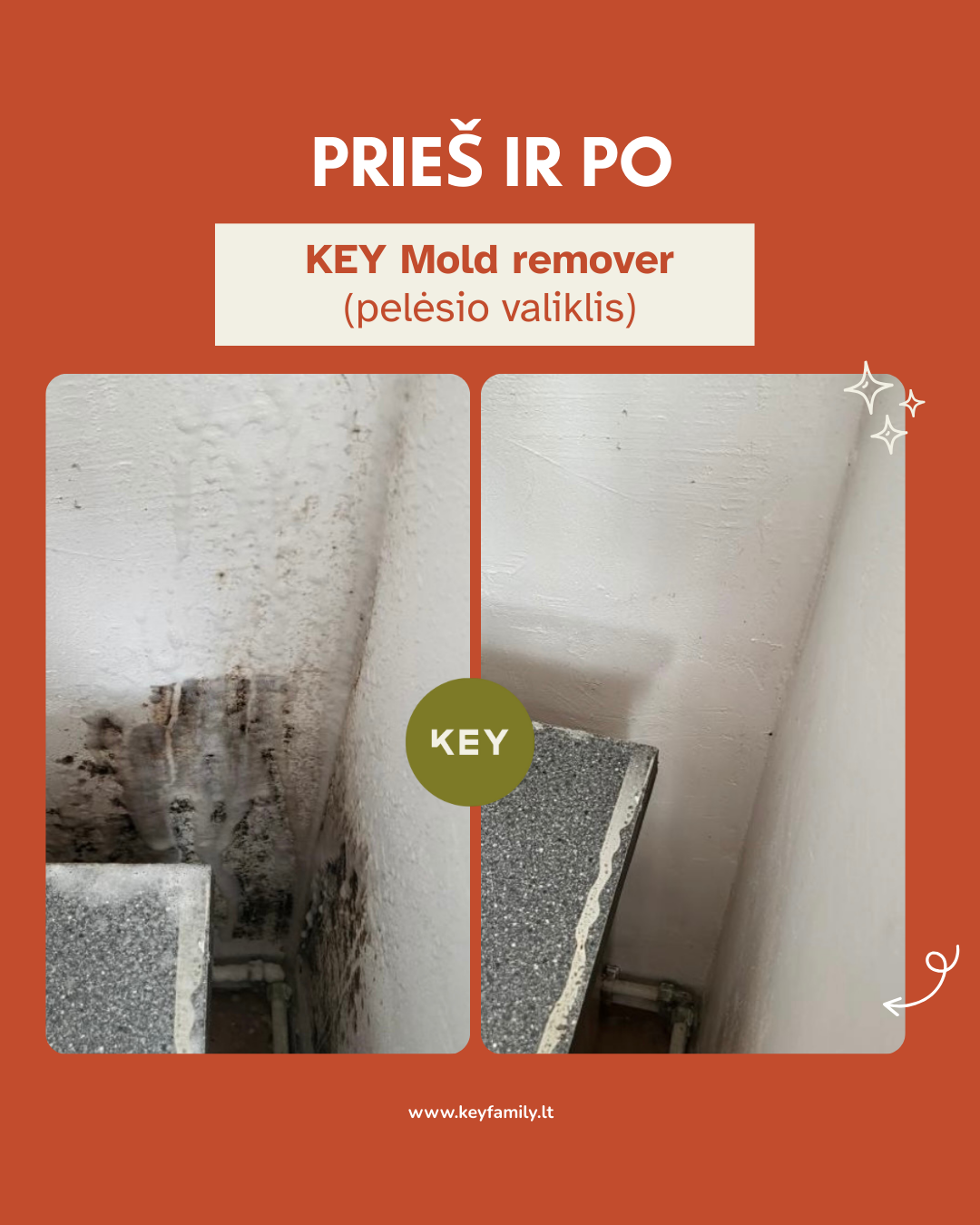 KEY Pelējuma noņemšanas līdzeklis