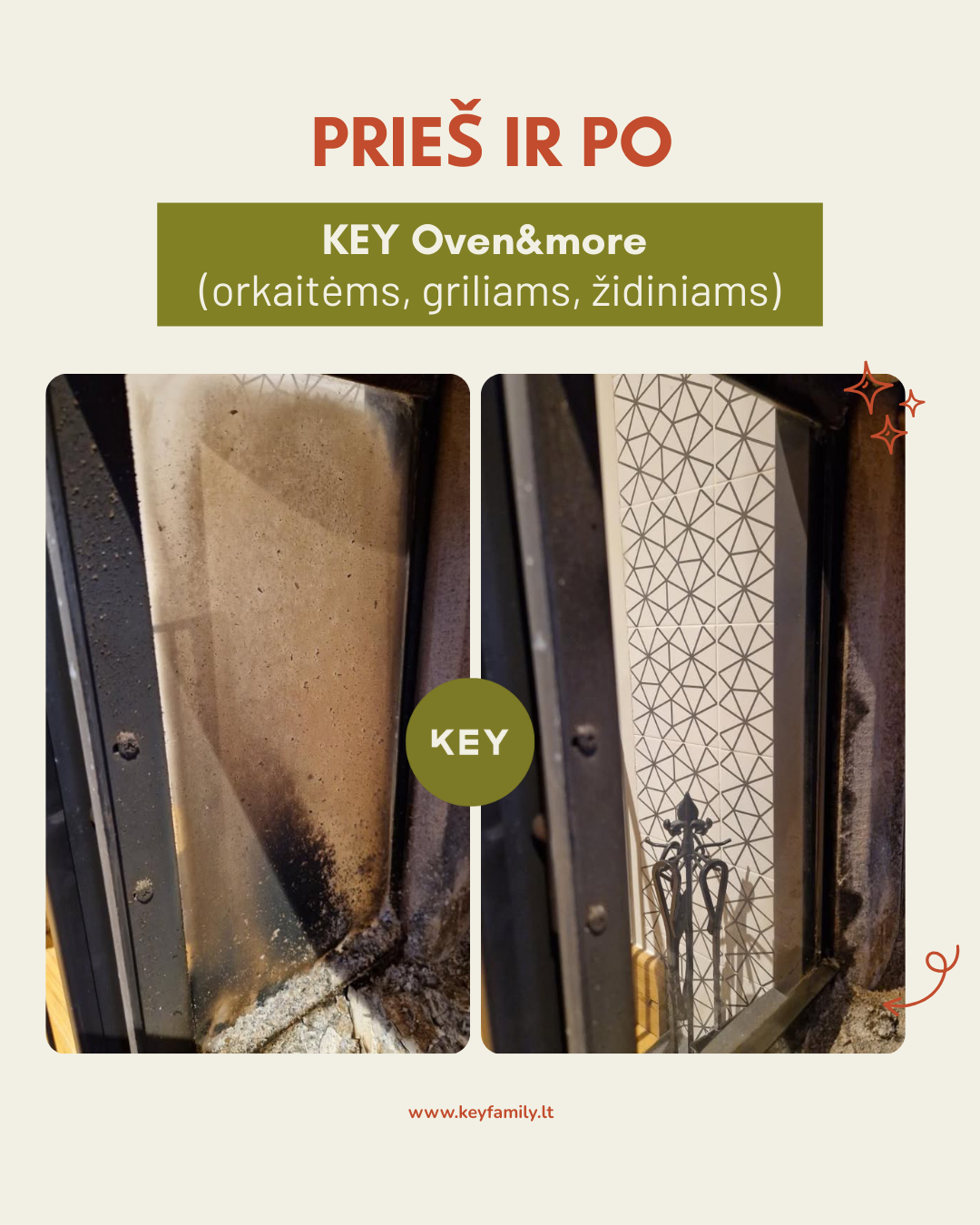 KEY Cepeškrāsns, kamīna un grila tīrīšanas līdzeklis