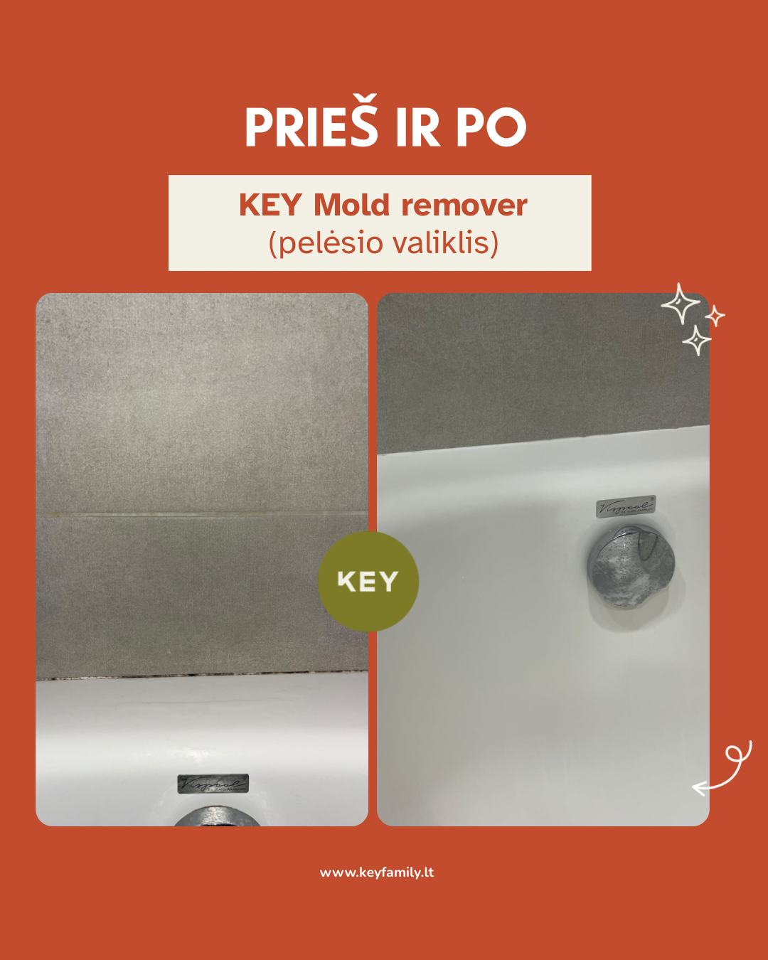 KEY Pelējuma noņemšanas līdzeklis