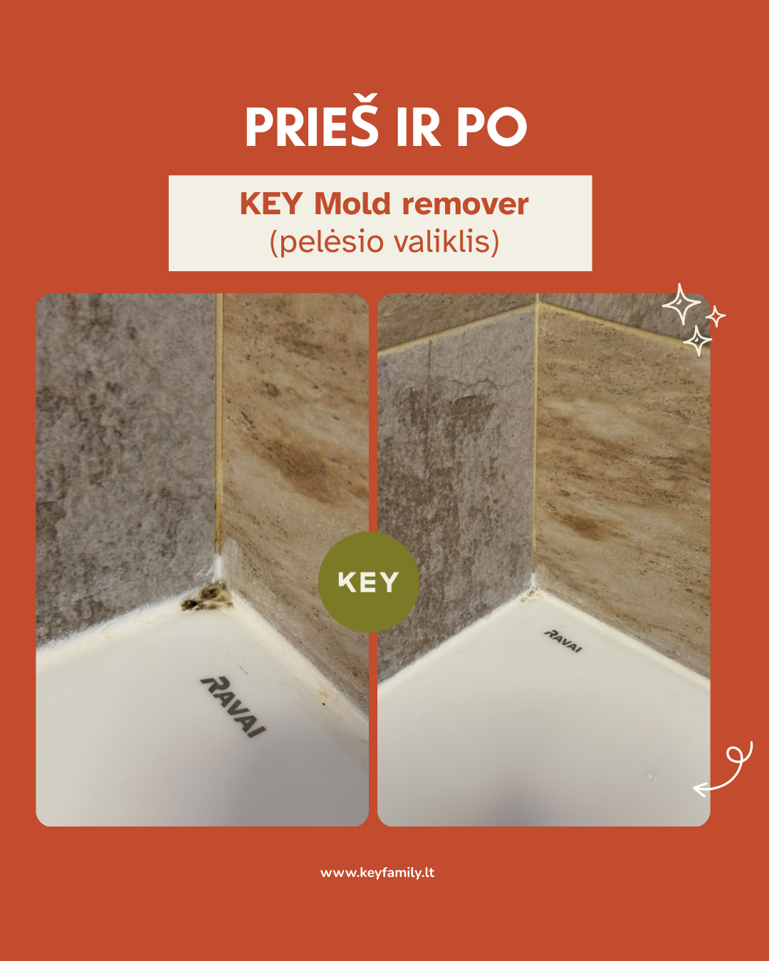 KEY Pelējuma noņemšanas līdzeklis