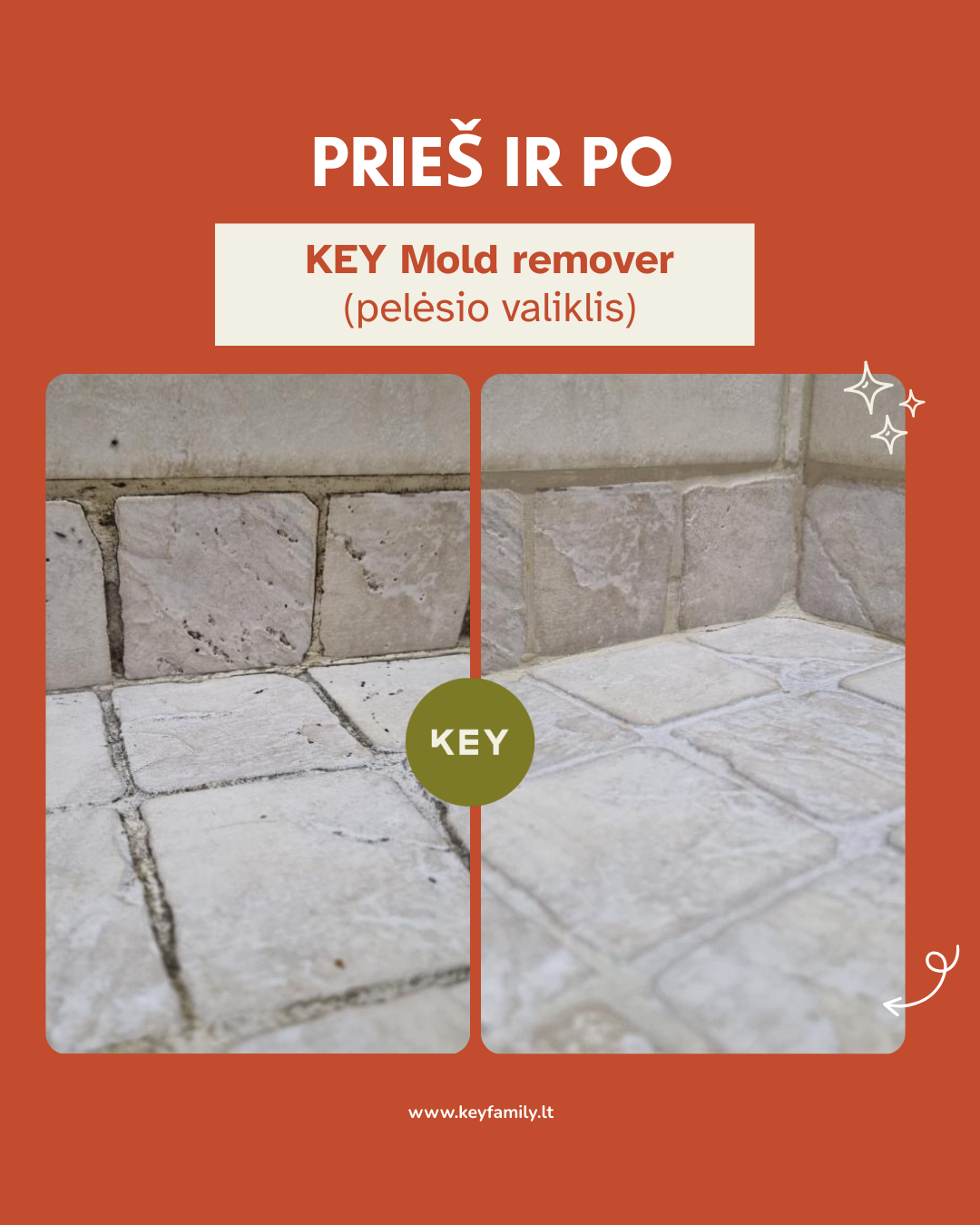 KEY Pelējuma noņemšanas līdzeklis