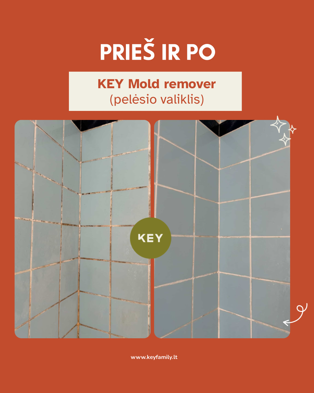 KEY Pelējuma noņemšanas līdzeklis