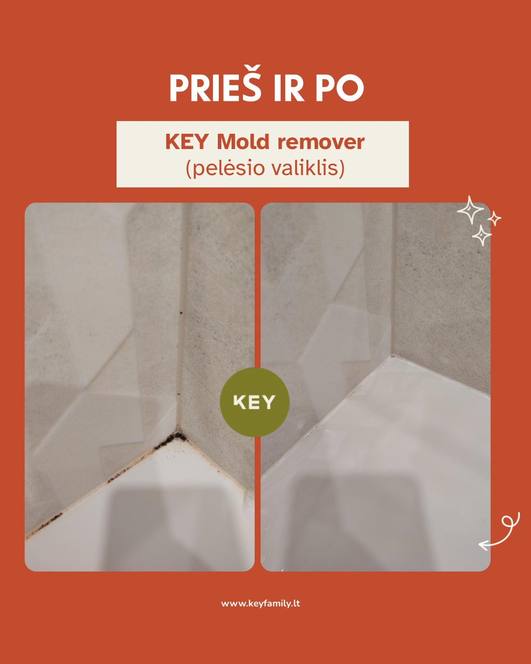 KEY Pelējuma noņemšanas līdzeklis