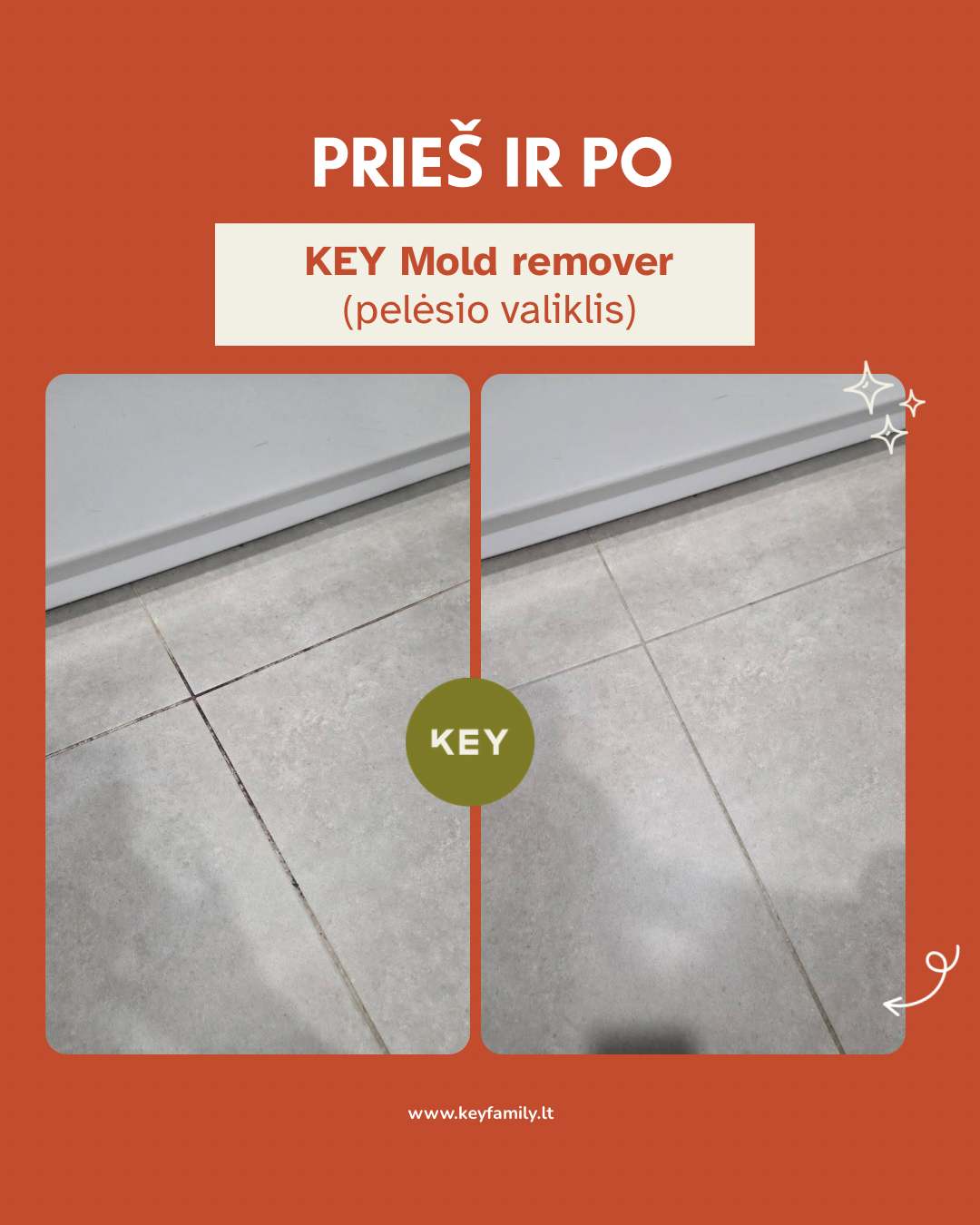 KEY Pelējuma noņemšanas līdzeklis