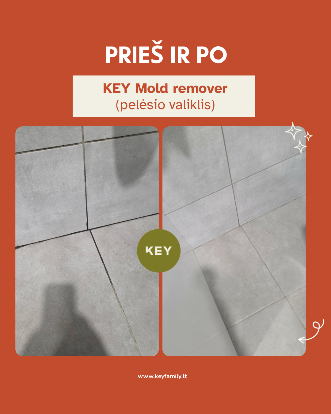 KEY Pelējuma noņemšanas līdzeklis