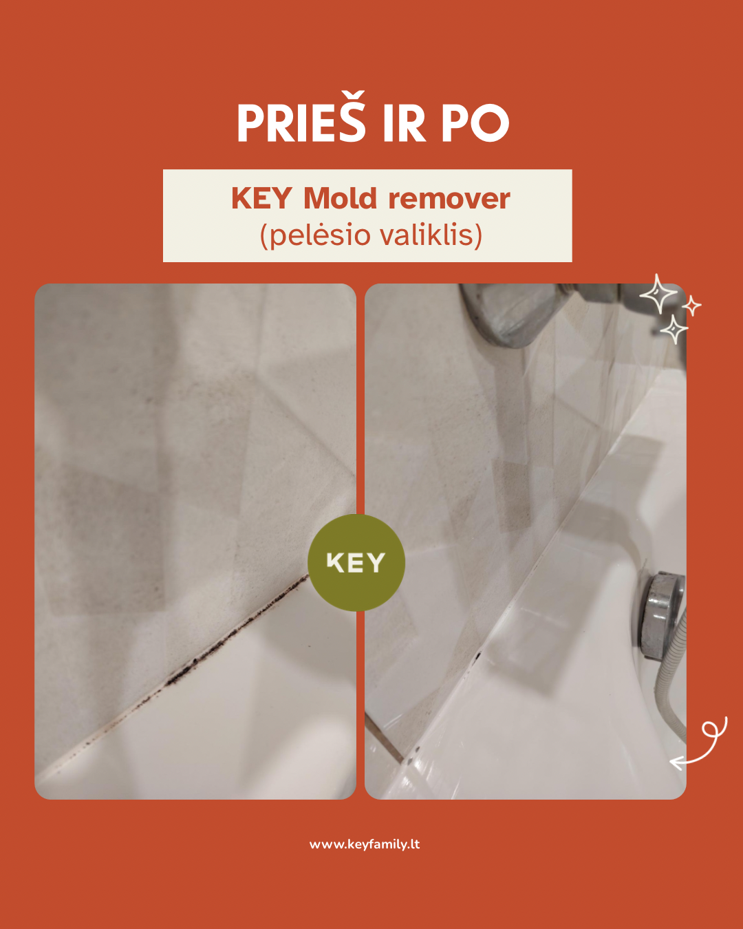 KEY Pelējuma noņemšanas līdzeklis